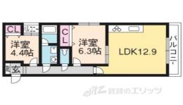 サクシード桃山ＷＥＳＴ間取り図面