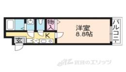 フラッティ堀川北山間取り図面