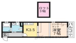 ドーリアＮＩＪＯ駅東間取り図面