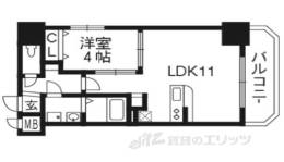 クローナコート烏丸御池間取り図面