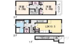 コーポ勢多Ⅵ番館間取り図面