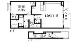 ラシュール　コート１間取り図面