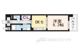 シカタ　シャンブレット１間取り図面