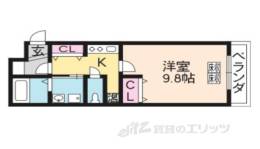 エクラン二条城間取り図面