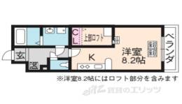 エクラン二条城間取り図面