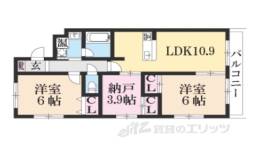 エクラン二条城間取り図面