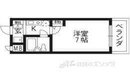 ＤＥＴＯＭ－１京大前２間取り図面