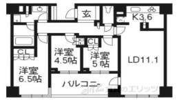パークホームズ堺町御門間取り図面