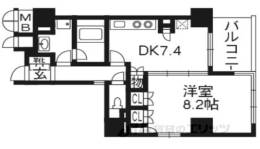 御所西夷川町アーバンライフ間取り図面