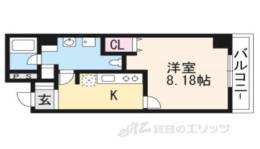 フォース二条城東間取り図面