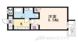 フォース二条城東間取り図面