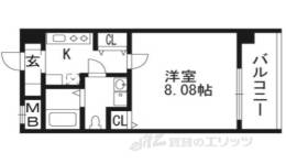 フォース二条城東間取り図面