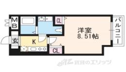 フォース二条城東間取り図面