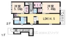 シャーメゾン富野荘間取り図面