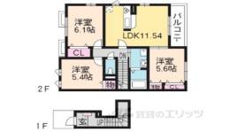 ウエストメゾンクワトロ間取り図面