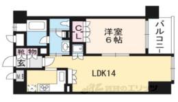 リーガル京都堀川五条通り間取り図面