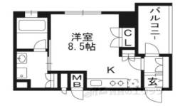 リーガル京都堀川五条通り間取り図面