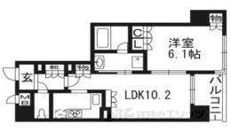 リーガル京都堀川五条通り間取り図面