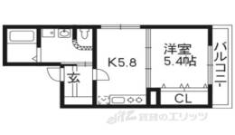 ブランネージュ二条城北間取り図面
