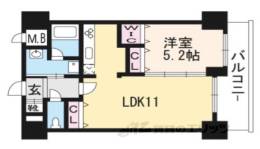 ルーエ五条堀川間取り図面