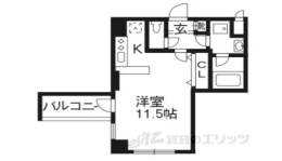 ルーエ五条堀川間取り図面