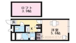 レオパレスブルーレイク唐崎間取り図面