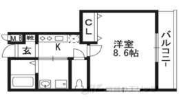 クレドール西院間取り図面