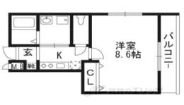 クレドール西院間取り図面
