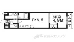 クレドール西院間取り図面