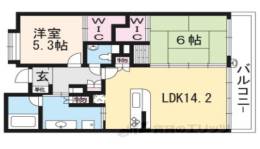 グラン・ブルー御池高倉間取り図面