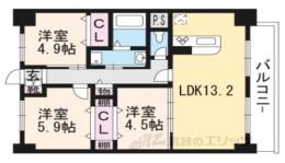 グランヒル西京極間取り図面
