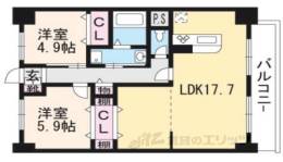 グランヒル西京極間取り図面