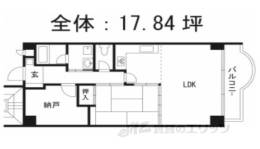 ドルチェヴィータ京都六角(テナント）間取り図面