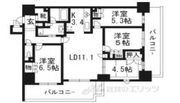 ファインフラッツ京都山科ザ・レジデンス間取り図面