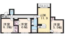 かのん梅ヶ畑間取り図面