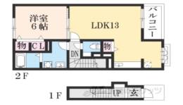 リクソーレ５　Ｂ棟間取り図面