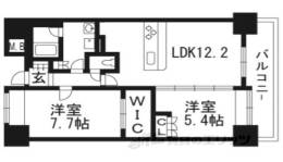イーグルコート烏丸御池ル・シエル8階間取り図面