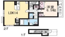 メゾンドヤマダ２間取り図面