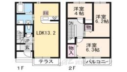 メゾン　ド　ロジェ　Ｂ棟間取り図面