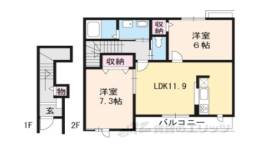 スプランディード１間取り図面