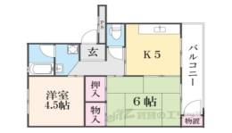 小栗栖北団地16棟間取り図面