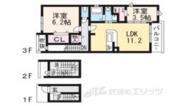 モア・ロック京都西院間取り図面