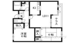 へーベルヒルズ西向日間取り図面