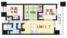 グランエスパス御所南間取り図面
