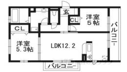 ベル・クローバー嵯峨野間取り図面
