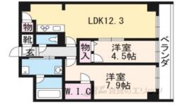 セントリヴィエ二条間取り図面