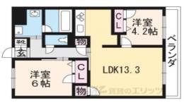 セントリヴィエ二条間取り図面