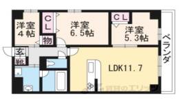 セントリヴィエ二条間取り図面