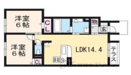 コスモパレス２間取り図面