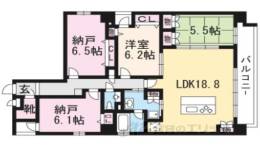 シルトクレーテ三条間取り図面